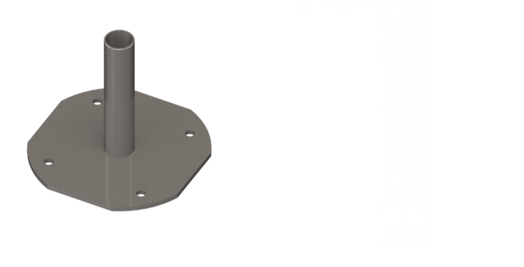 Опорная нога для гидрострелки Gidruss EWG100005