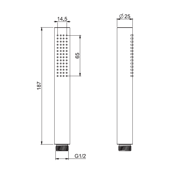 Ручной душ FIMA Carlo Frattini Wellness 14.5x65 мм хром F2067CR