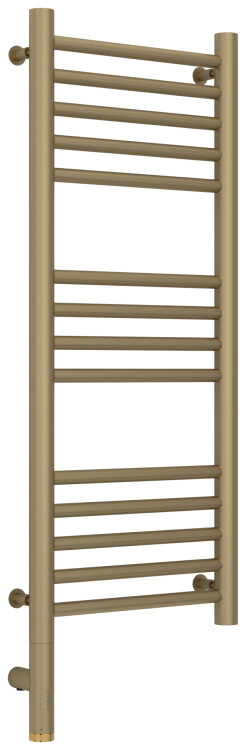 Полотенцесушитель электрический Сунержа Богема 3.0 800x300 мм МЭМ нижнее слева золото матовое 03258048030