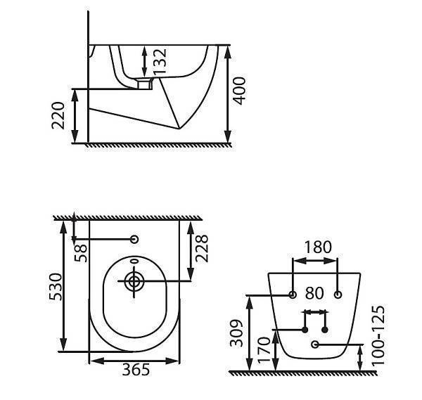 Биде подвесное Allen Brau Reality черный 4.32008.31