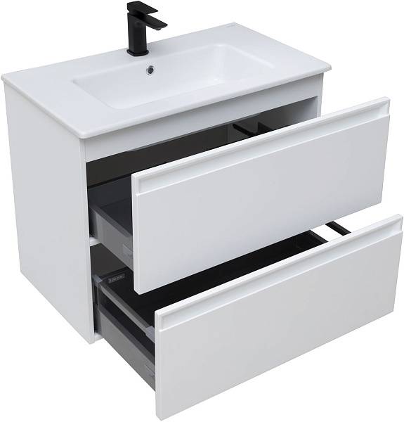 Тумба под раковину Allen Brau Eclipse 80 см белый матовый 1.E1002.WM