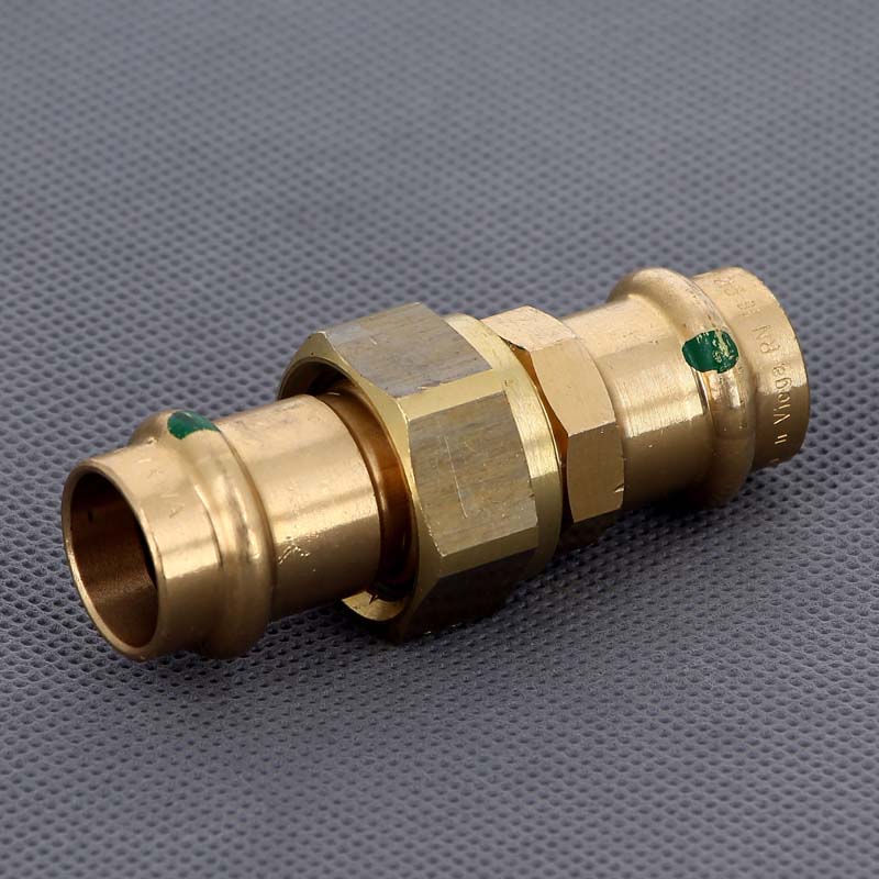 Муфта разъёмная пресс Viega Sanpress бронза 18 мм 287436