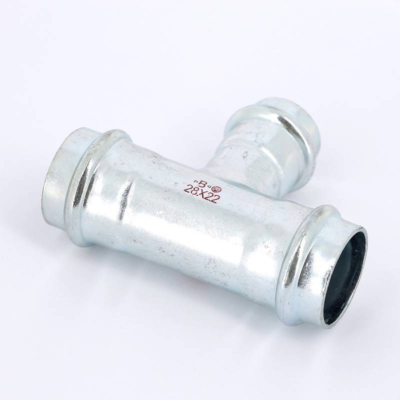 Тройник пресс IBP >B< Press Carbon 28х22х28 мм оцинкованная сталь PC5130 0282228