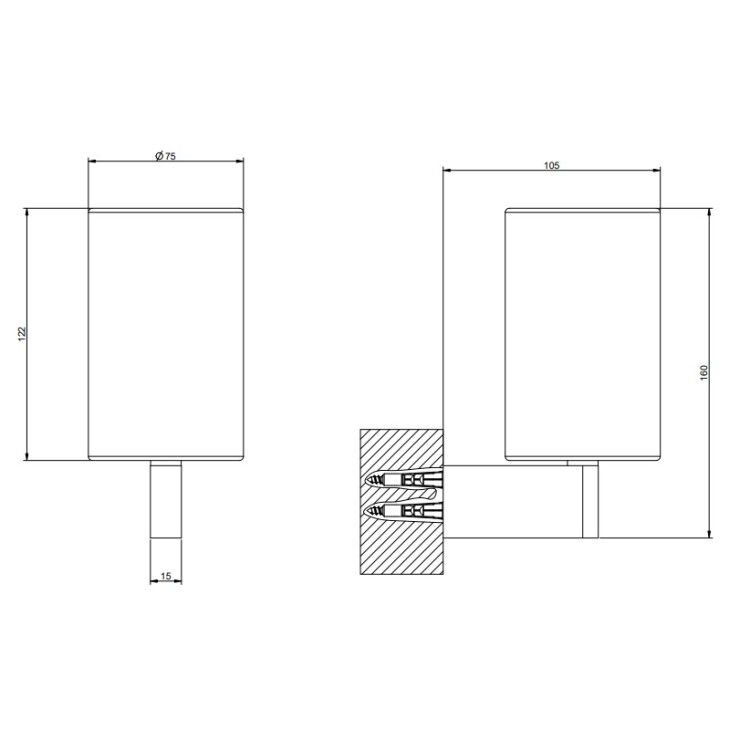 Стакан настенный Gessi Origini 75x105x160 мм белый/Finox Brushed Nickel 66407149