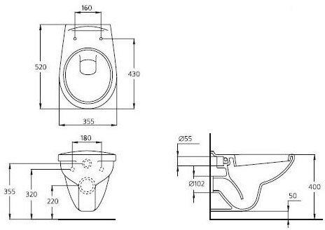 Унитаз подвесной Ideal Standard Eurovit W740601