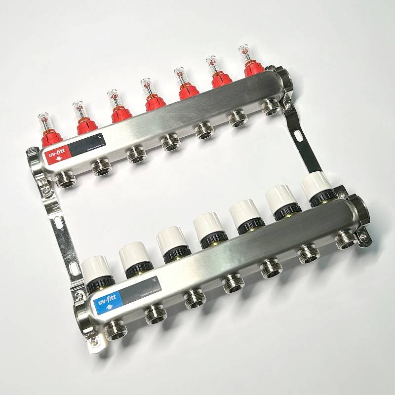 Коллекторная группа WATTS HKV 1 x 7 выходов 3/4 EK с расходомерами из нержавеющей стали 450W4307