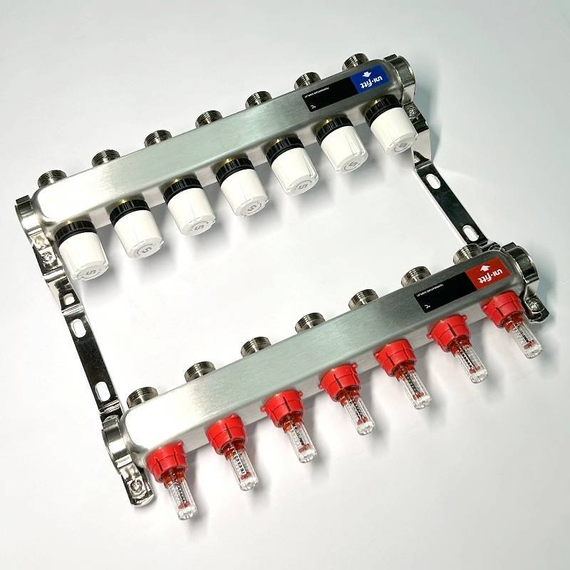 Коллекторная группа WATTS HKV 1 x 7 выходов 3/4 EK с расходомерами из нержавеющей стали 450W4307