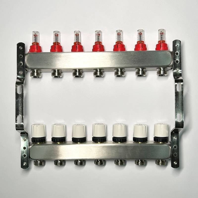 Коллекторная группа WATTS HKV 1 x 7 выходов 3/4 EK с расходомерами из нержавеющей стали 450W4307