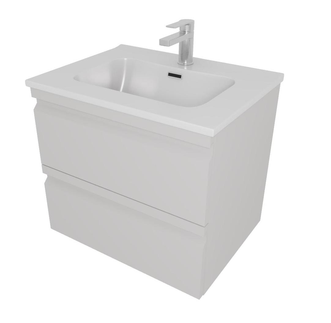 Комплект мебели для ванной AQUATON ВЕГА 60 с раковиной AQ0460-00 серый туман AQ77060-LG