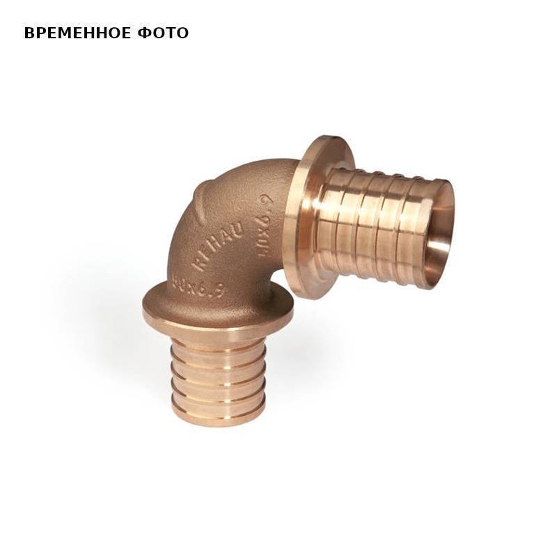 Угольник 90° REHAU RAUTITAN RX+ надвижной бронза 63 мм 14563081001