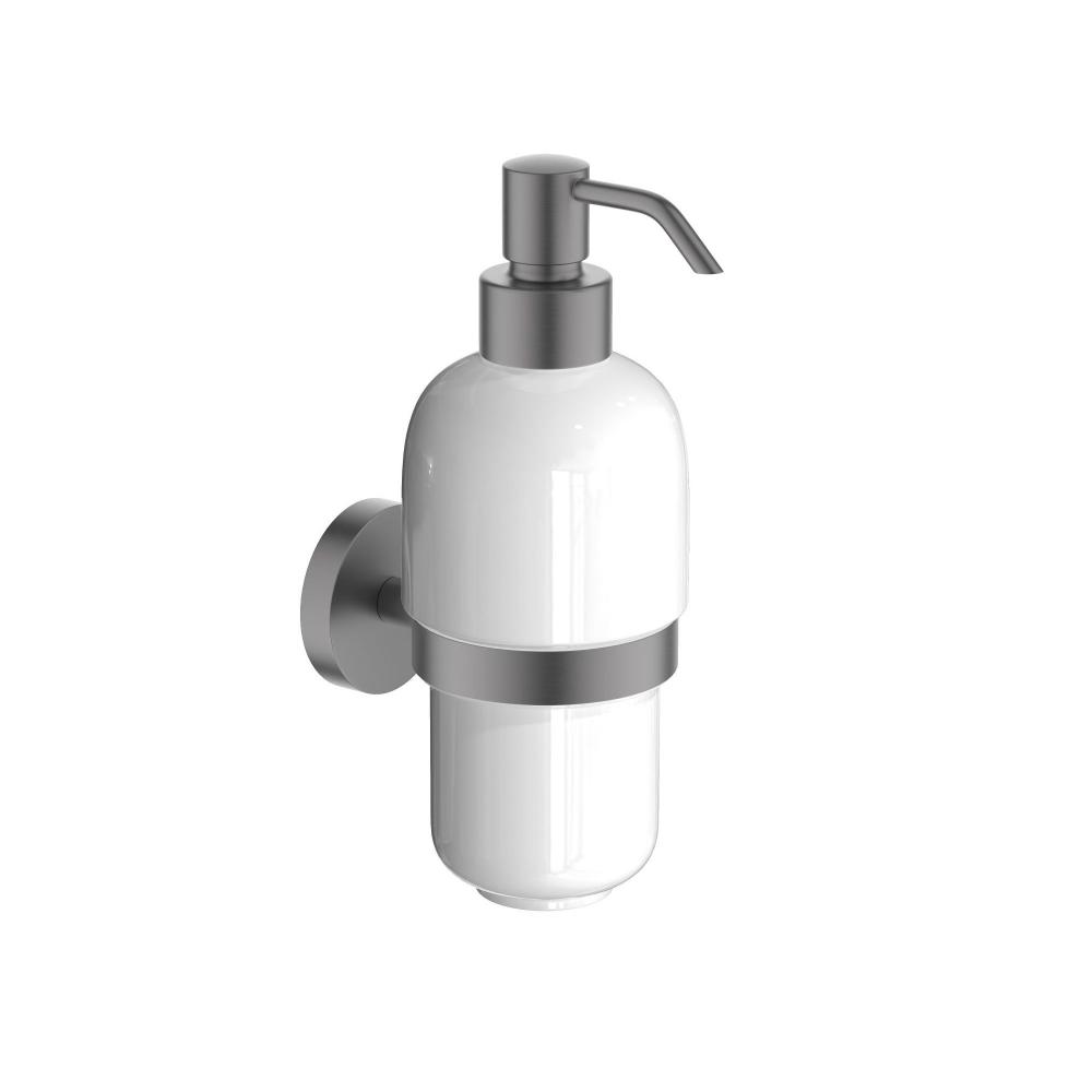 Дозатор для жидкого мыла Aquatek БЕТТА оружейная сталь AQ4605BGM