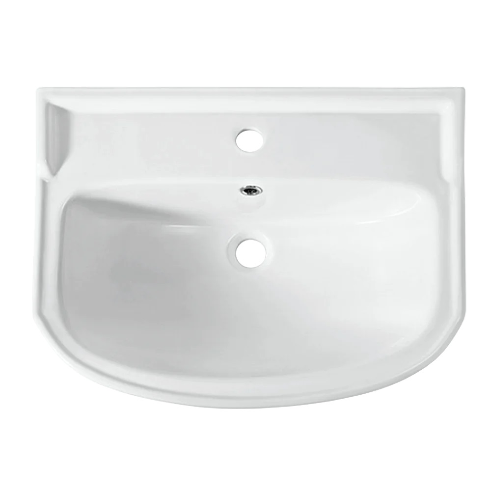 Умывальник мебельный Sanita Luxe Рондо 56 белый WB.FN/Rondo/56-C/WHT.G/S1