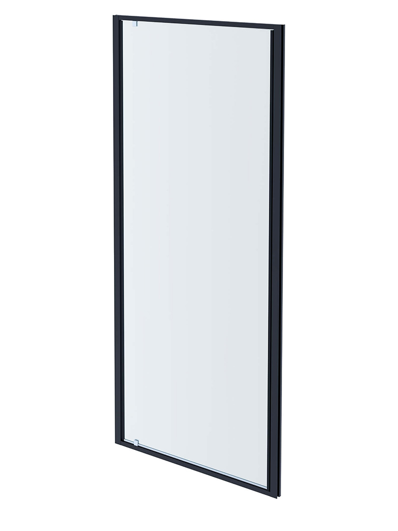 Душевая дверь Aquanet Aria распашная 900x2000 мм оружейная сталь прозрачное стекло AQ ARI PI 09020GM