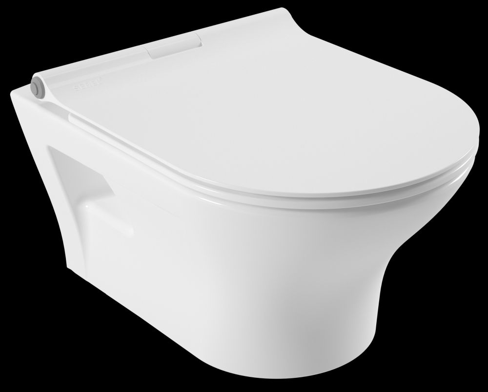 Унитаз подвесной Serel Nita с тонким сиденьем микролифт NT23SL