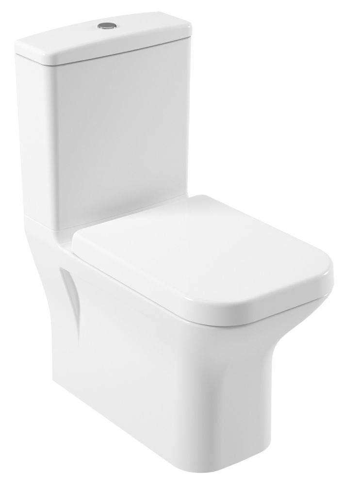 Унитаз напольный Serel Nita с тонким сиденьем микролифт NT12SL