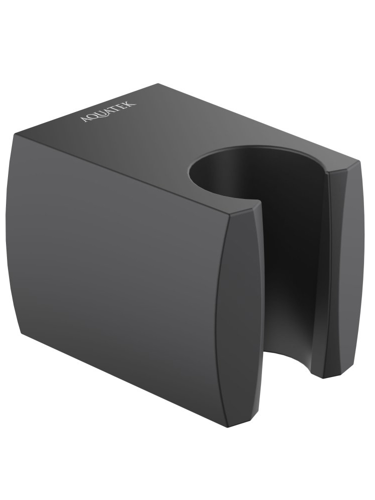 Держатель ручного душа Aquanet матовый черный AQ2403MB