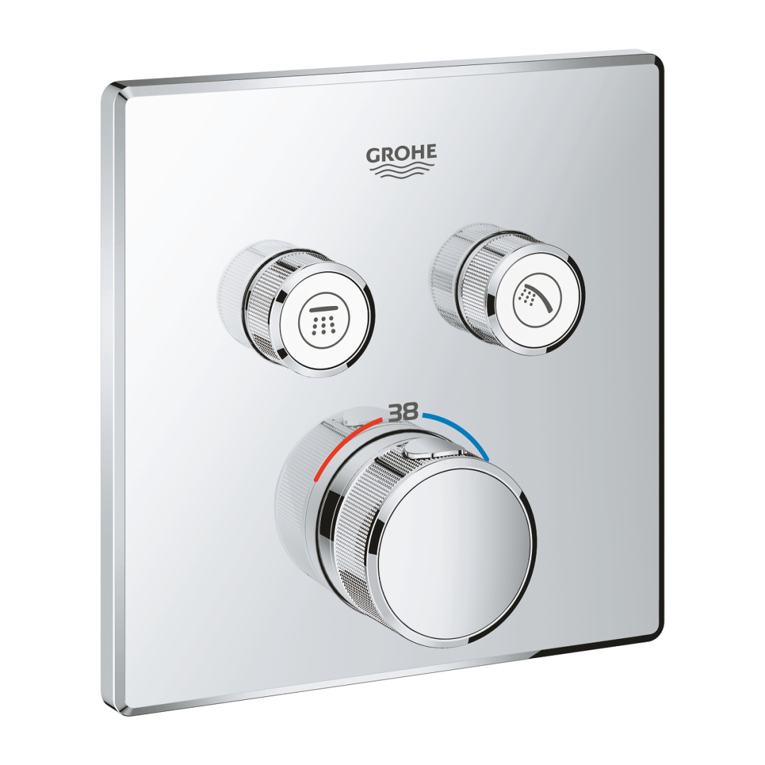 Термостат для душа GROHE Grohtherm SmartControl внешняя часть на 2 выхода хром 29124000