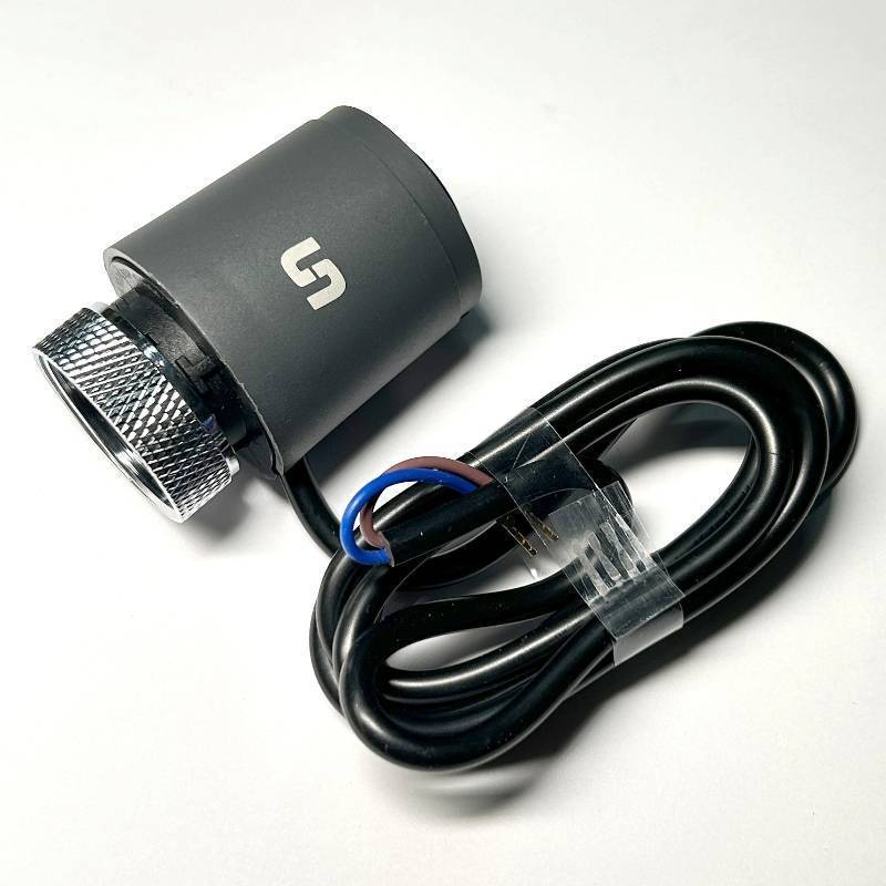 Привод термоэлектрический Stout NO нормально открытый 230 В черный кабель 1 м STE-0002-000002