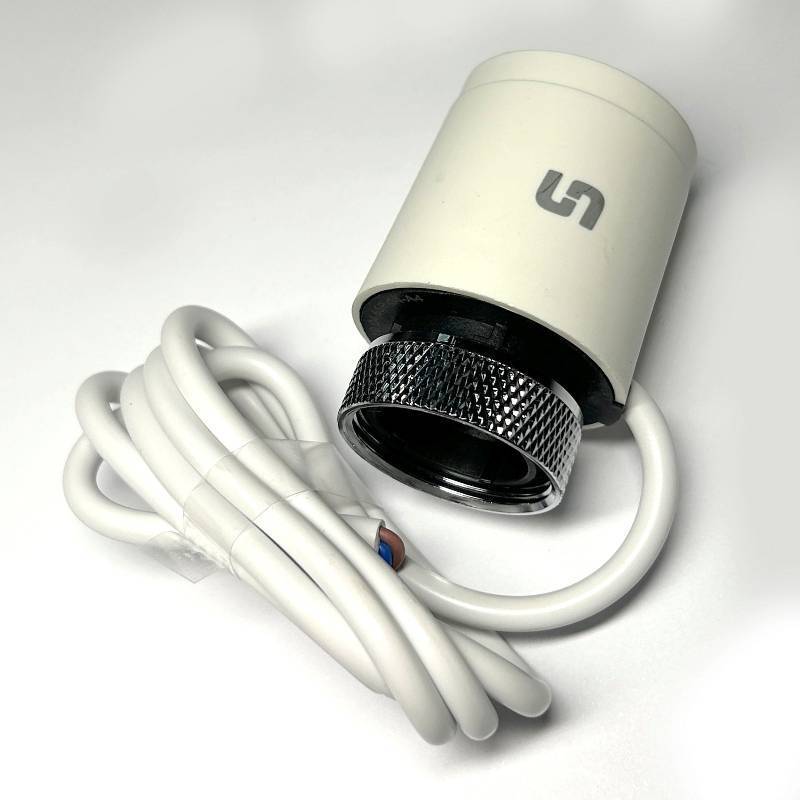 Привод термоэлектрический Stout NO нормально открытый 230 В белый кабель 1 м STE-0002-000001