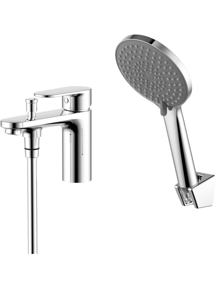 Смеситель на борт ванны Aquanet Ника на 1 отверстие хром AQ1844CR