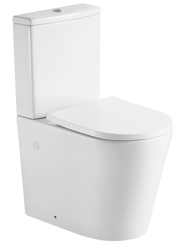 Унитаз напольный безободковый Aquanet Oberon Tornado с бачком 600x365x810 мм горизонтальный выпуск AQ1273ST-00