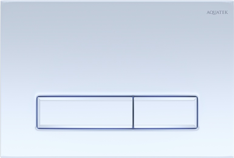 Панель смыва KDI Slim 009A белая глянец прямоугольная клавиша KDI-0000021