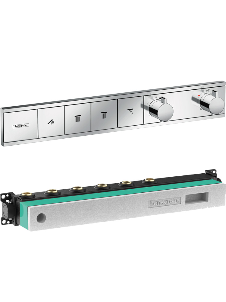 Комплект термостатического смесителя для душа Hansgrohe RainSelect 15382000/15312180 15382000S