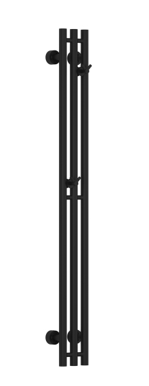 Полотенцесушитель водяной Сунержа Терция PRO 1200x150 мм черный матовый 31-0444-1210