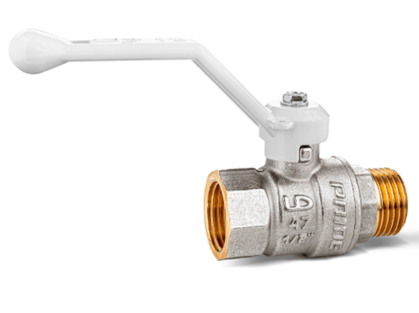 Кран шаровой LD Pride 47.25.B-Н.Р White Ду 25 Ру 40 вн-нр рычаг 47.25.B-Н.Р White