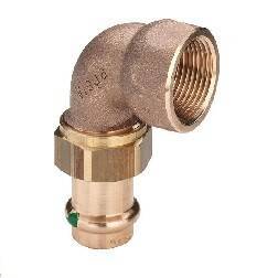 Угловое резьбовое соединение Viega Sanpress 28 мм x 1 ВР 128159