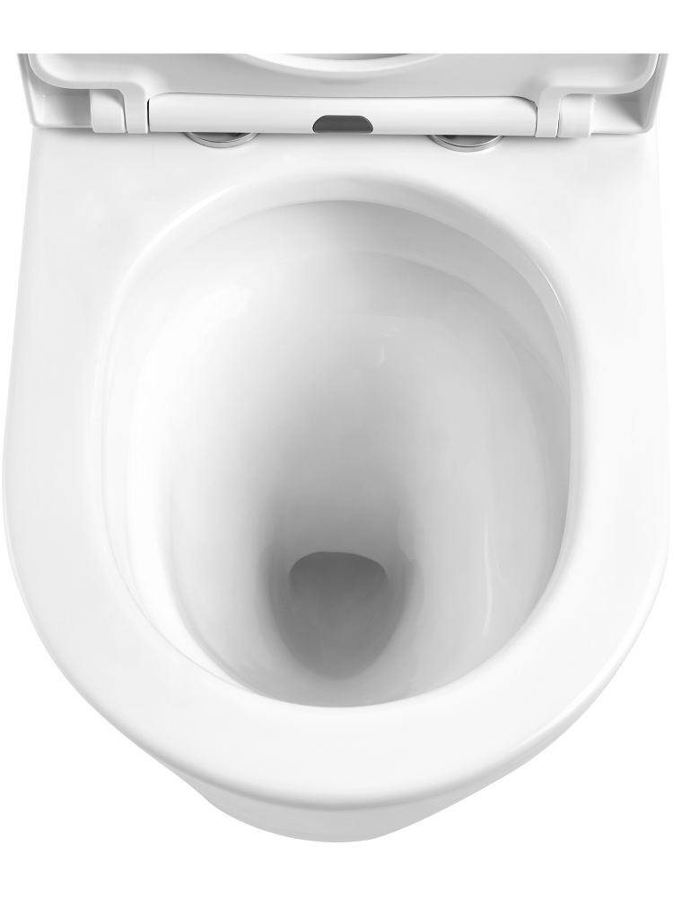 Унитаз напольный безободковый Aquanet Oberon Tornado с бачком 600x365x810 мм горизонтальный выпуск AQ1273ST-00