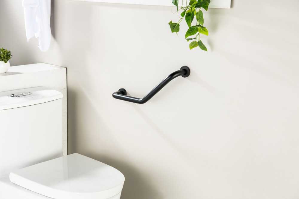 Поручень Aquatek 425 мм матовый черный AQ4997MB