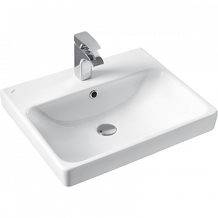 Комплект AQUATON Сканди 55 тумба Белый / Дуб Рустикальный, раковина Адриана 55 1A2517K0SDZ90