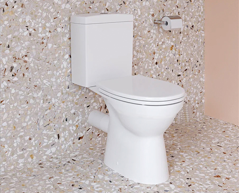 Унитаз напольный безободковый VitrA S10 Open-Back с сиденьем микролифт 9822B003-7204