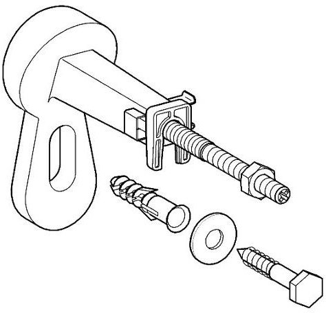 Комплект настенных уголков GROHE Rapid SL 2 шт. 3855800M