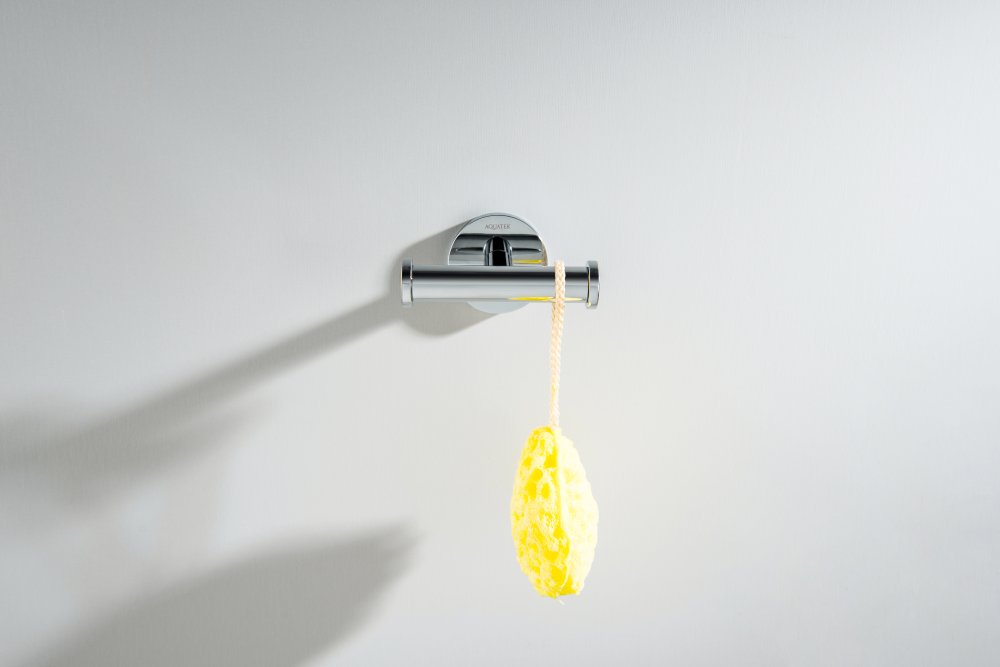 Крючок двойной Aquanet Оберон хром AQ4202CR