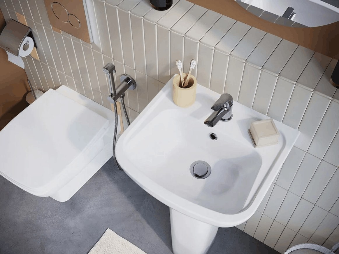 Умывальник Santek Лонги 45 см 1 отверстие 1.WH50.1.753