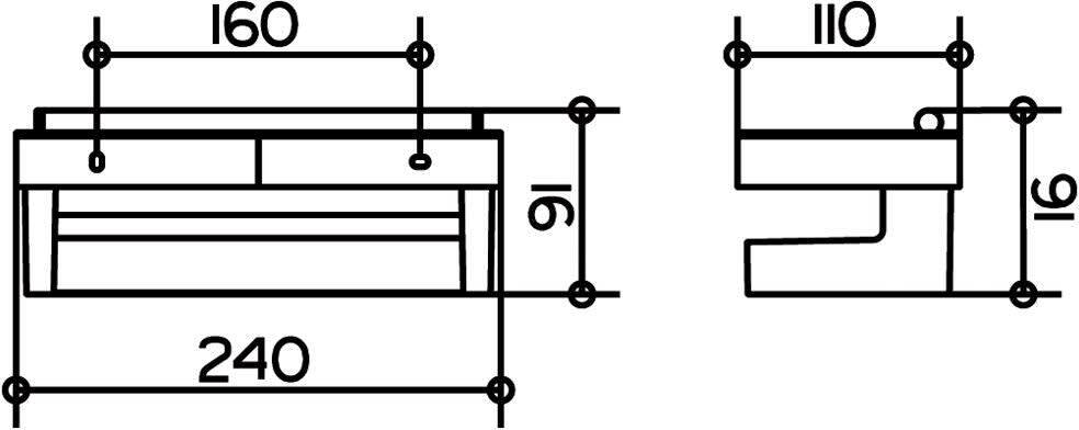 Корзинка для душа со стеклоочистителем KEUCO Edition Moll белая хром 12759010000