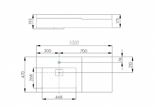 Комплект AQUATON Сакура 100 тумба и раковина Сакура 1000 1A2349K1SKW80