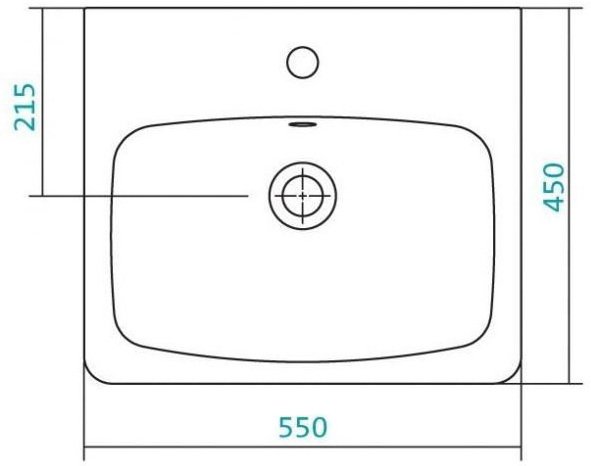 Умывальник Sanita Luxe Нео 55 см 1.WH30.2.185