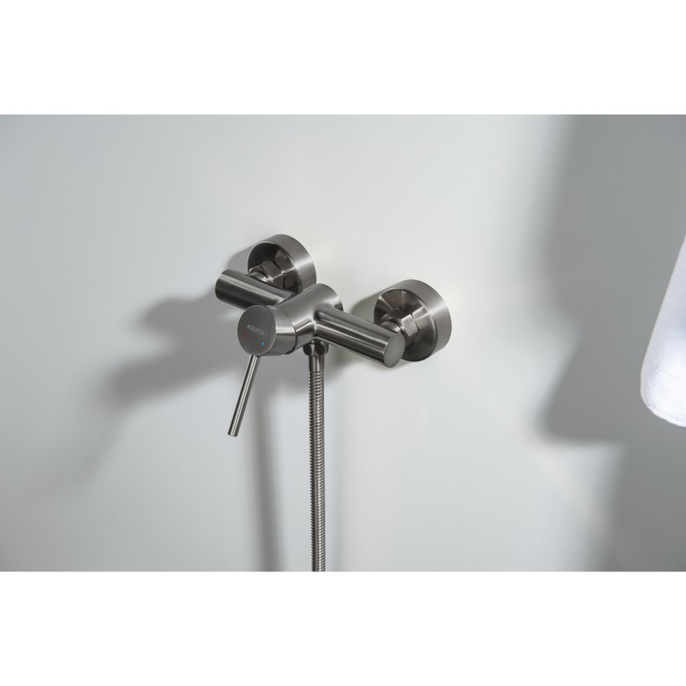 Смеситель для душа Aquanet Европа оружейная сталь AQ1360BGM