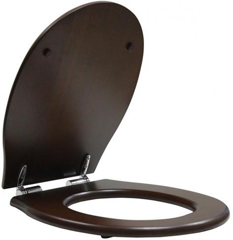 Крышка-сиденье GSI Classic с микролифтом петли хром грецкий орех MS87NC