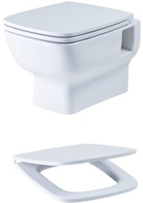 Комплект инсталляция с подвесным безободковым унитазом Santek НЕО ПЭК Rimless сиденье микролифт панель хром глянец 1.WH50.1.572