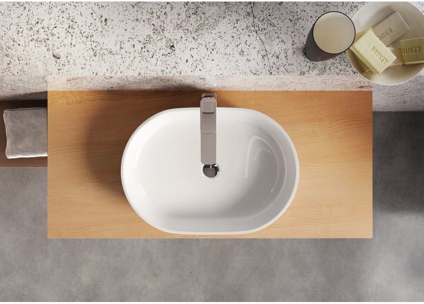 Умывальник RAVAK Moon 2 560x400 мм белый без перелива XJN01300002