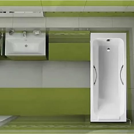 Ванна чугунная Jacob Delafon Parallel 170x70 см E2947-S-00