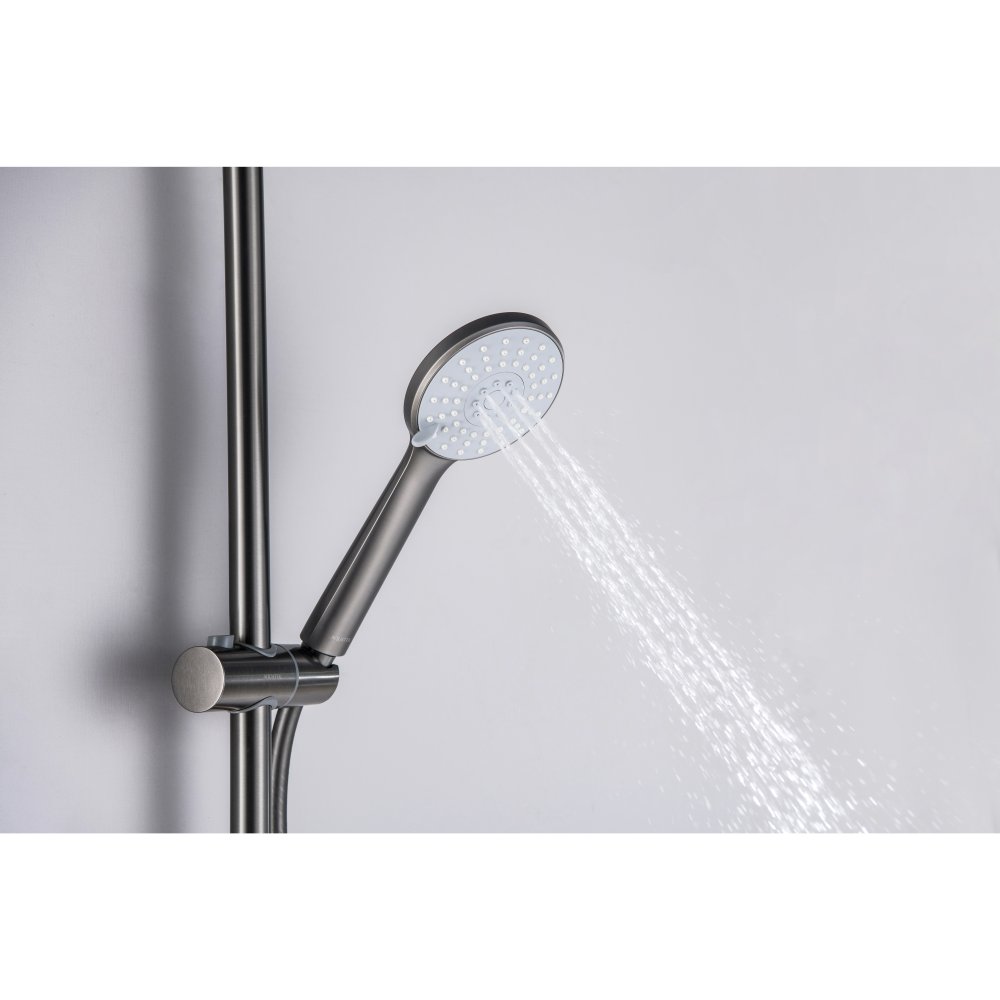 Ручной душ Aquanet Бетта 100 3jet оружейная сталь AQ2009BGM