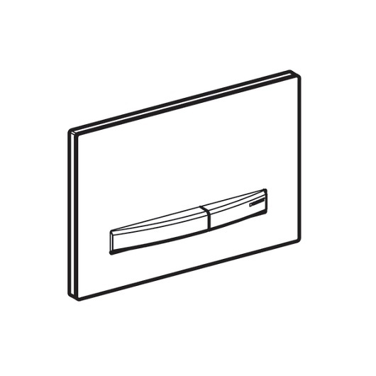 Клавиша смыва Geberit Sigma50 двойной смыв черный глянцевый 115.788.DW.2