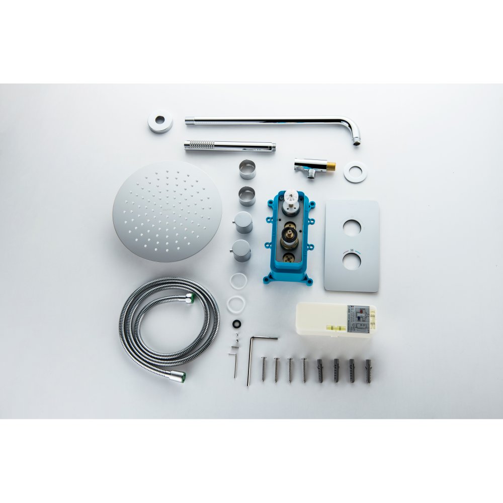 Душевой комплект 3 в 1 Aquanet Европа 2 режима хром AQ1376CR