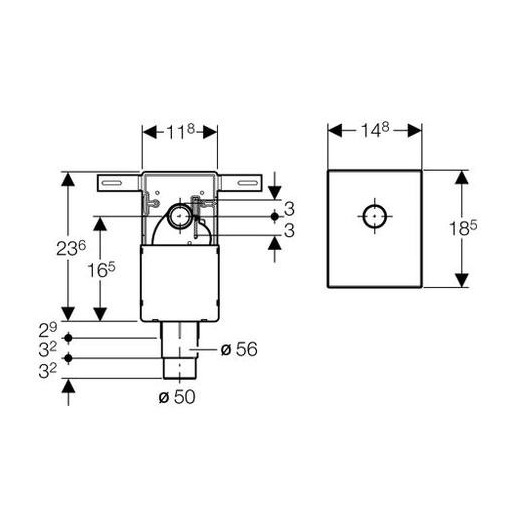 Сифон для раковины Geberit внутристенный глянцевый хром 151.120.21.1