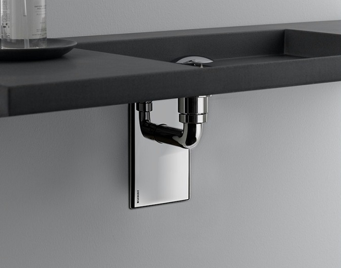 Сифон для раковины Geberit внутристенный глянцевый хром 151.120.21.1